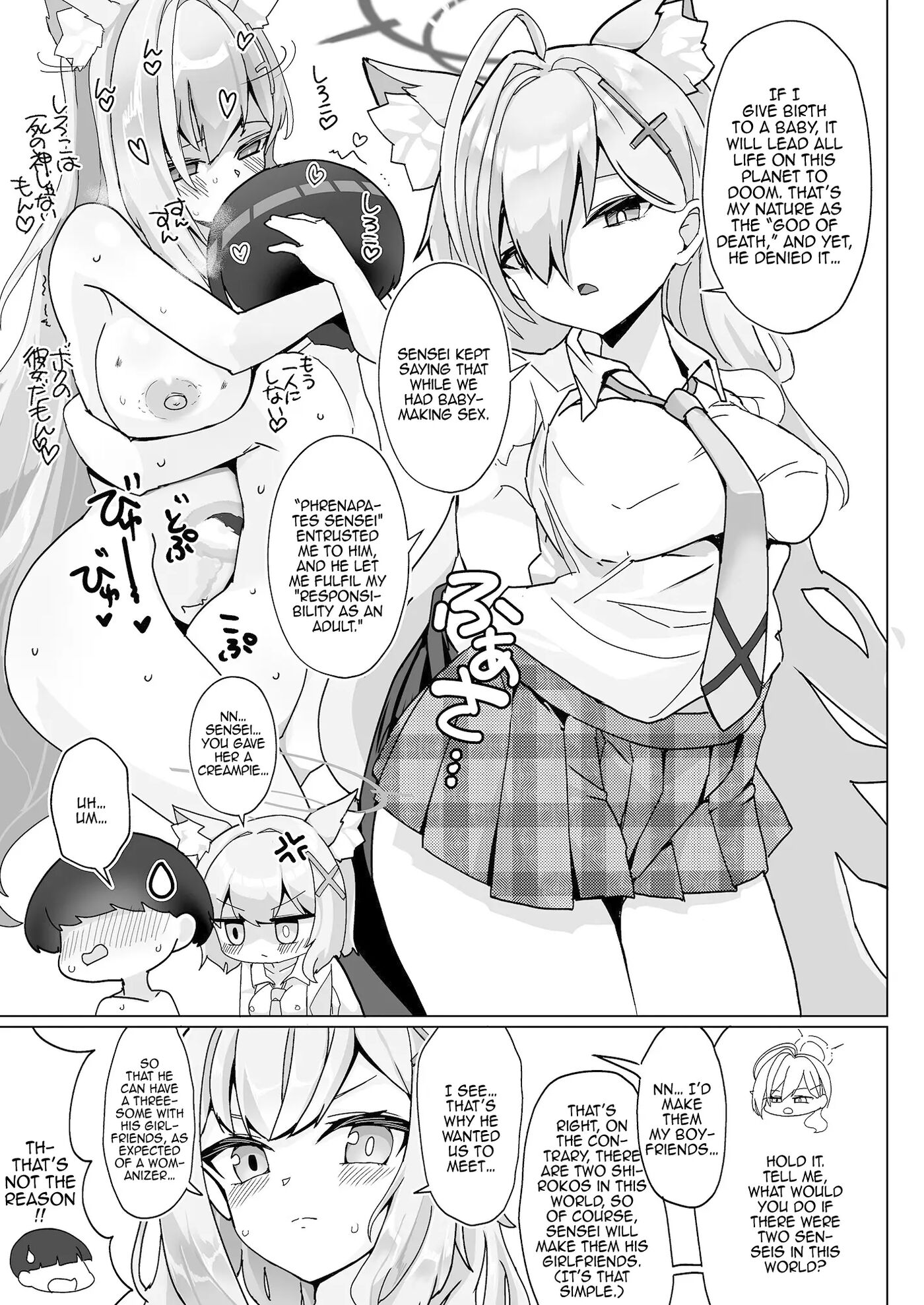 Mm, Sensei, You Should Get Us Pregnant Chapter 1000 Page 10